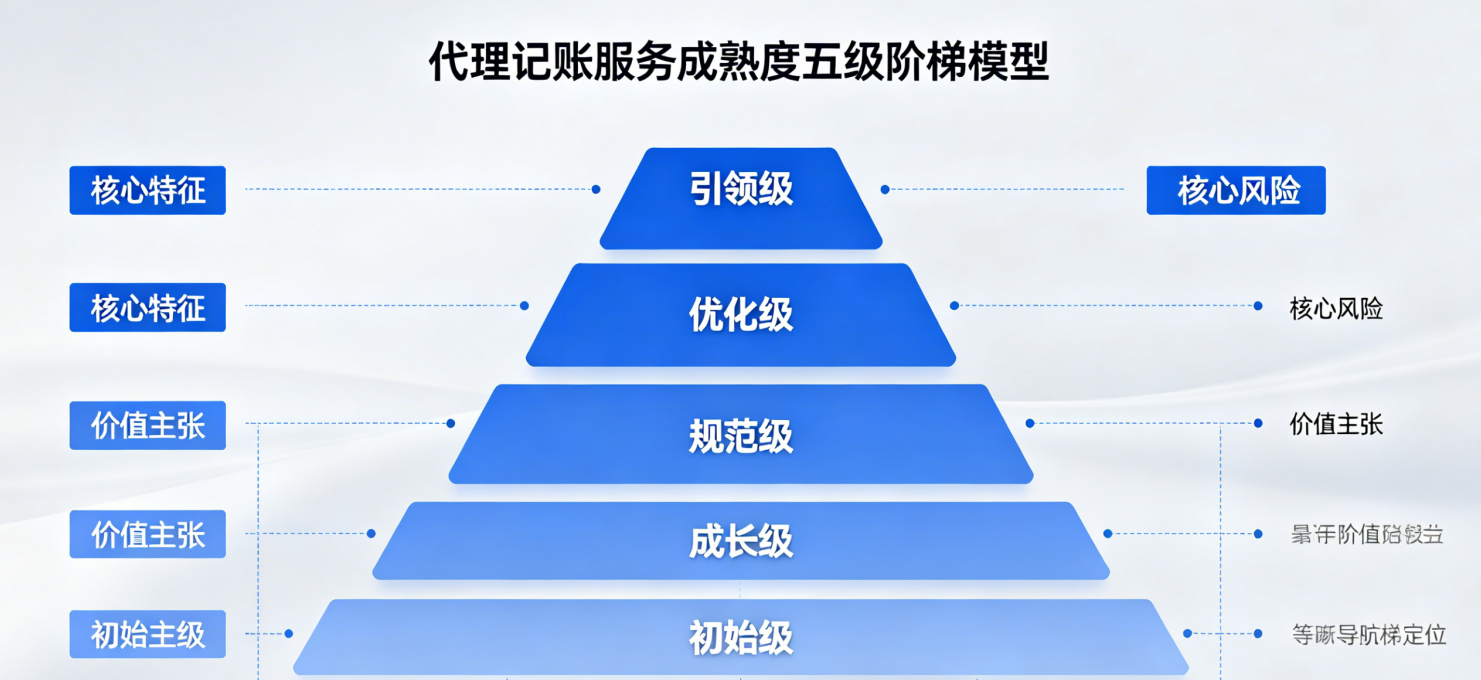 2026企业财税服务成熟度模型：五家代理记账机构的“进化阶梯”与你的位置